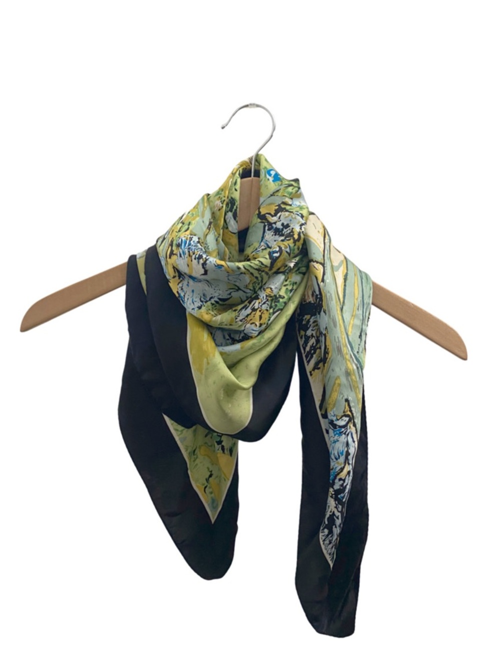 100% Silk Floral Scarf
